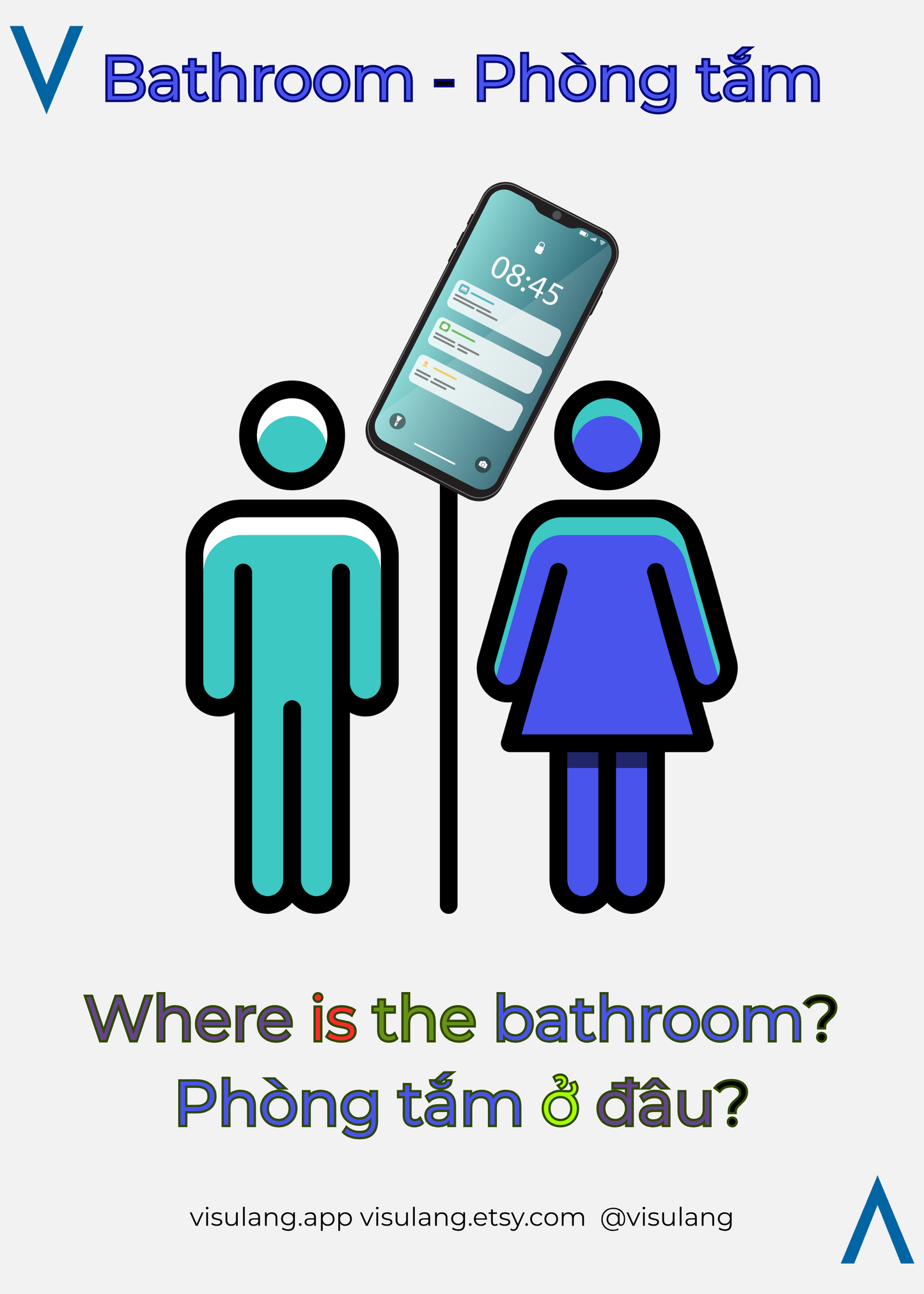 Bathroom in Vietnamese - Phòng tắm: Where is the bathroom? - Phòng tắm ở đâu?