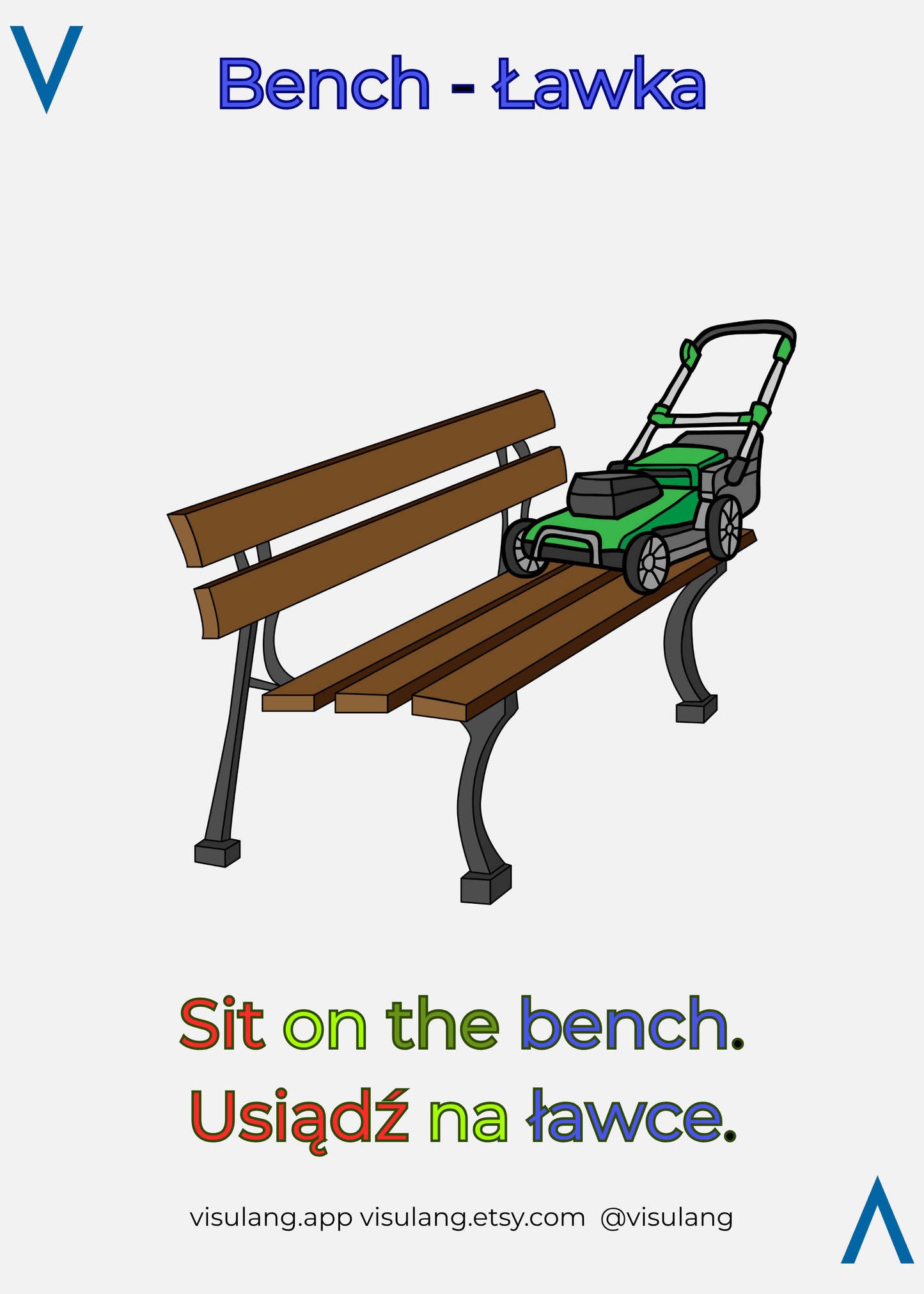 Sit on the bench - Usiądź na ławce