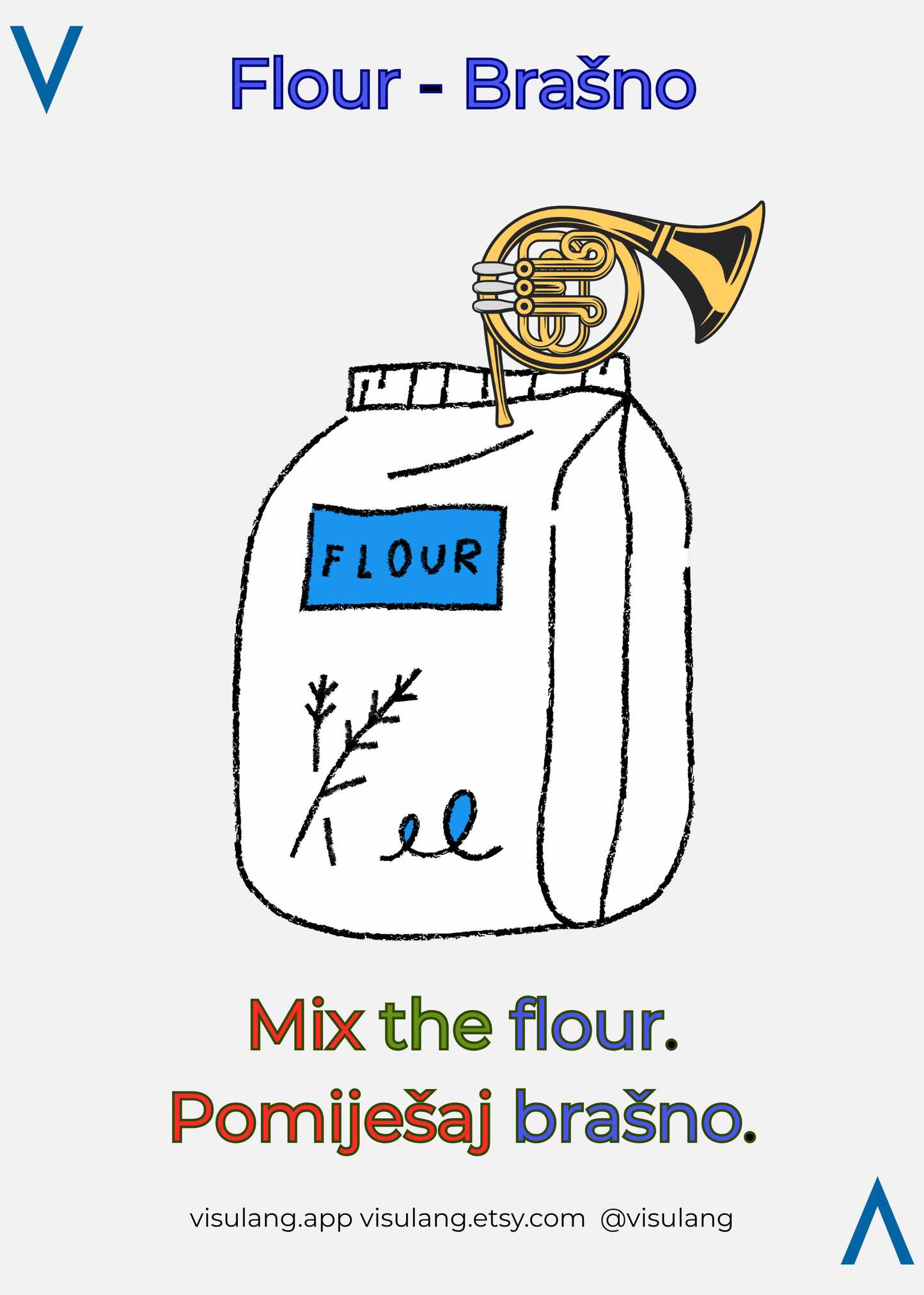 Mix the flour - Pomiješaj brašno