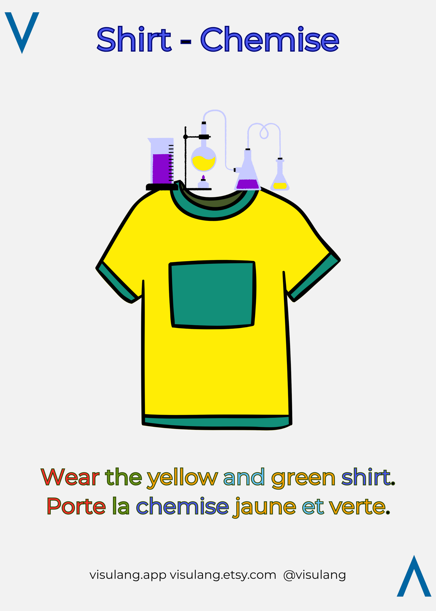 Wear the yellow and green shirt - Porte la chemise jaune et verte