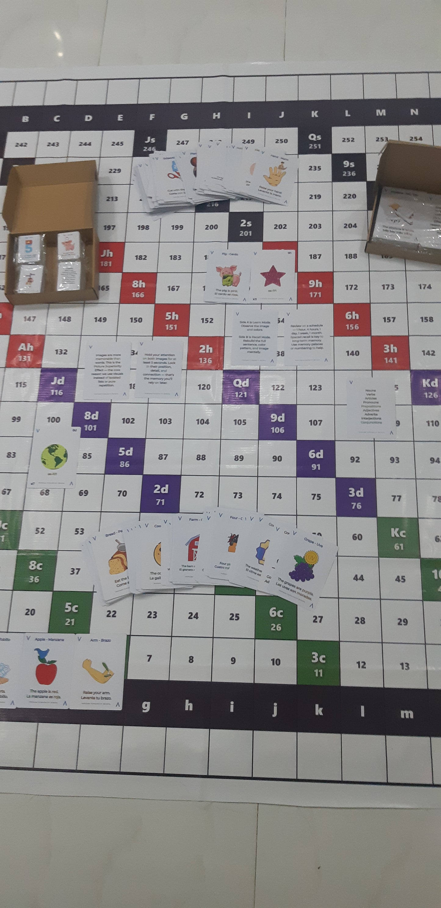 Universal Visulang V8 Spatial Mnemonic Matrix. A compact architectural learning tool for daily cognitive practice and vocabulary optimization across all languages.